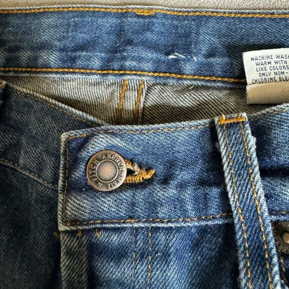 Vintage Abercrombie & Fitch Boot Cut Stretch Jeans Women’s Size 19 made in USA - Picture 8 of 16